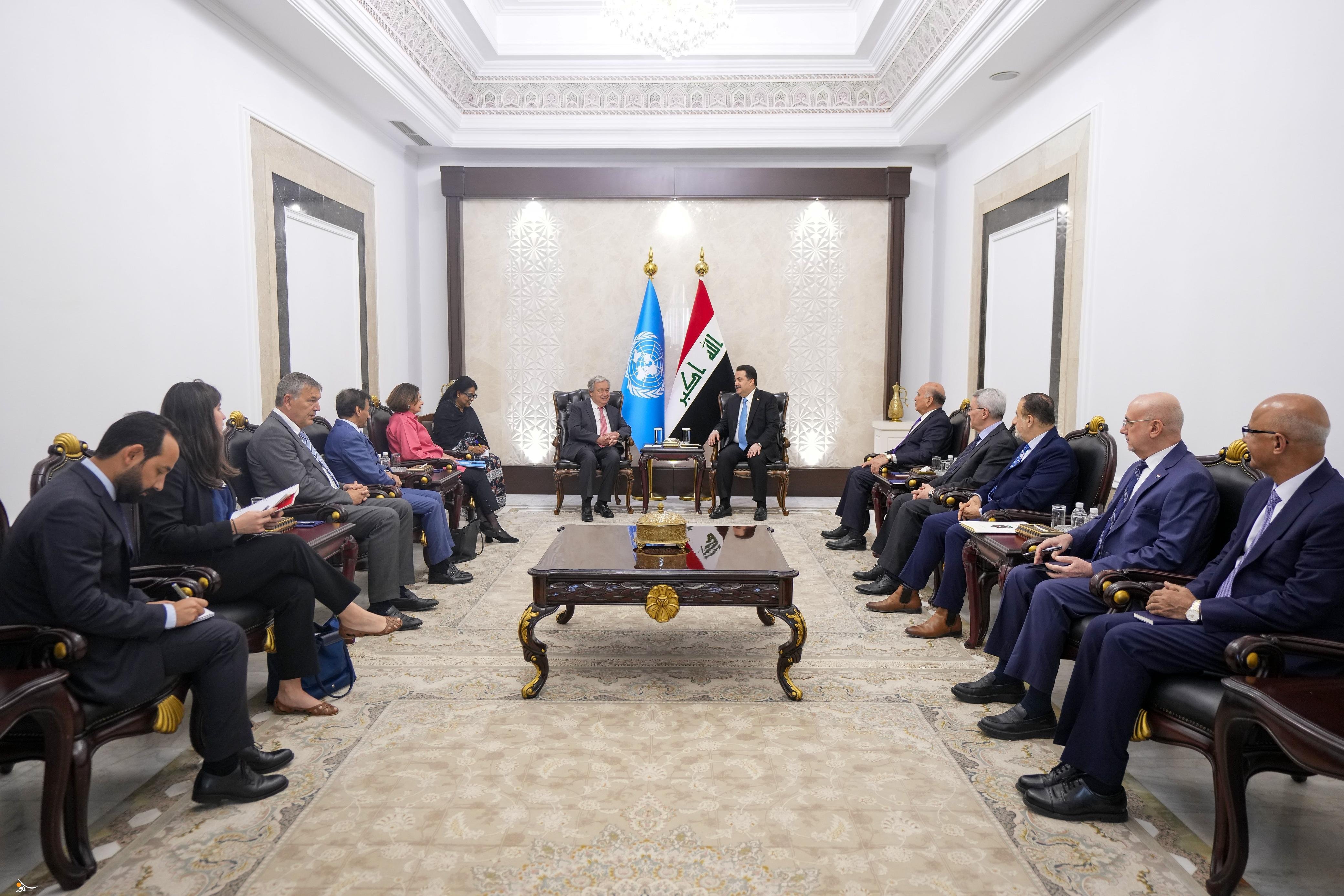 غوتيريش: بغداد شهدت تطوراً ونمواً ملحوظاً على مستوى البناء والإعمار والبنى التحتية