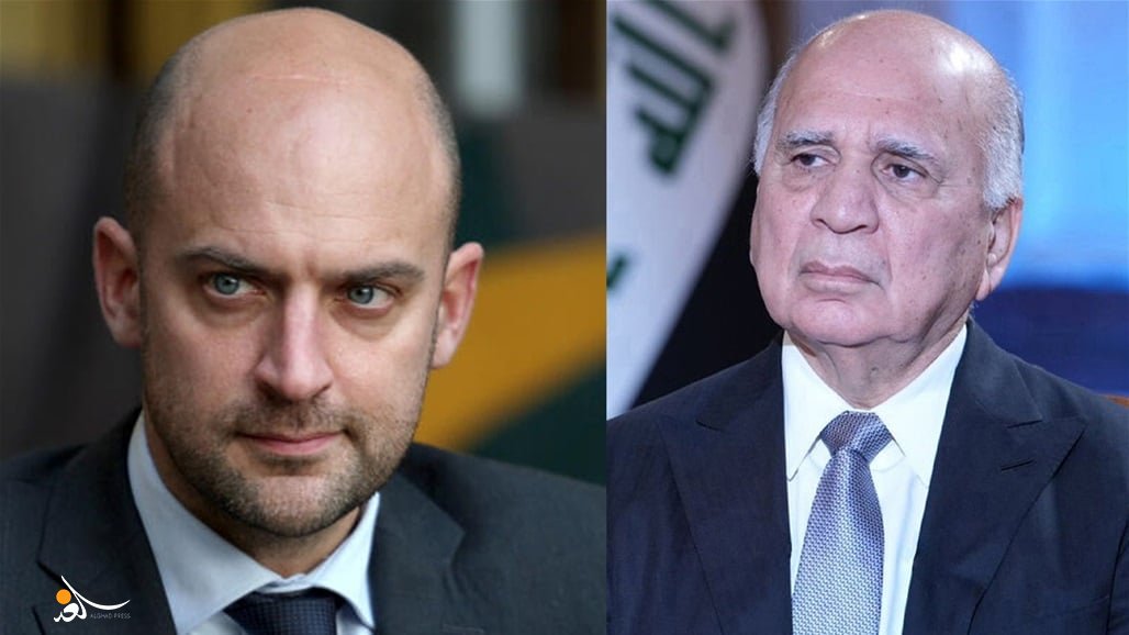 فؤاد حسين يؤكد لنظيره الفرنسي أهمية الحيلولة دون توسع رقعة الحرب