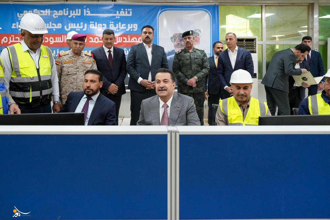 السوداني يطلق تشغيل خط 400 ك.ف في محطة كهرباء العمارة